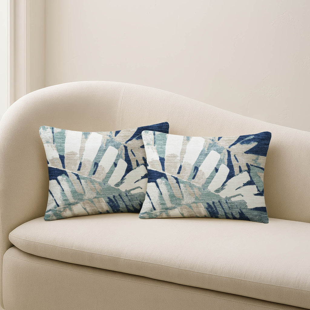 Aloha AH4 Navy Chenille Decorative Pillow