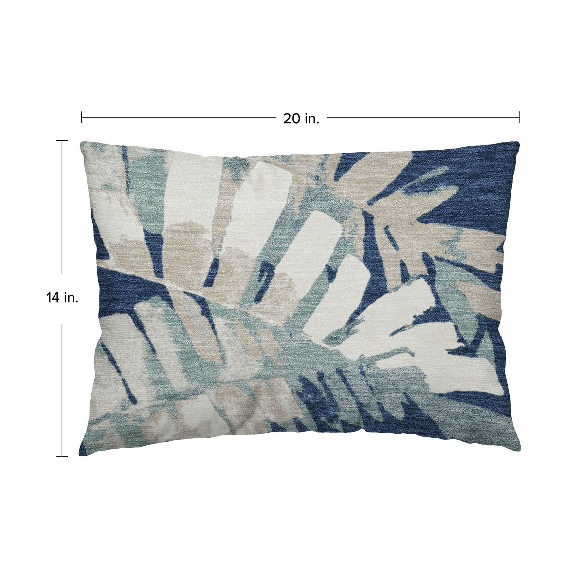 Aloha AH4 Navy Chenille Decorative Pillow