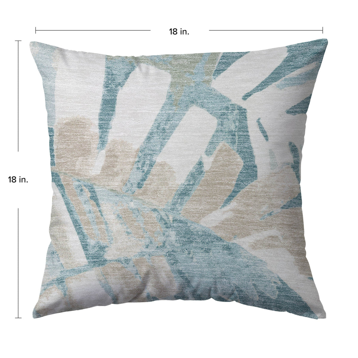 Aloha AH4 Teal Chenille Decorative Pillow