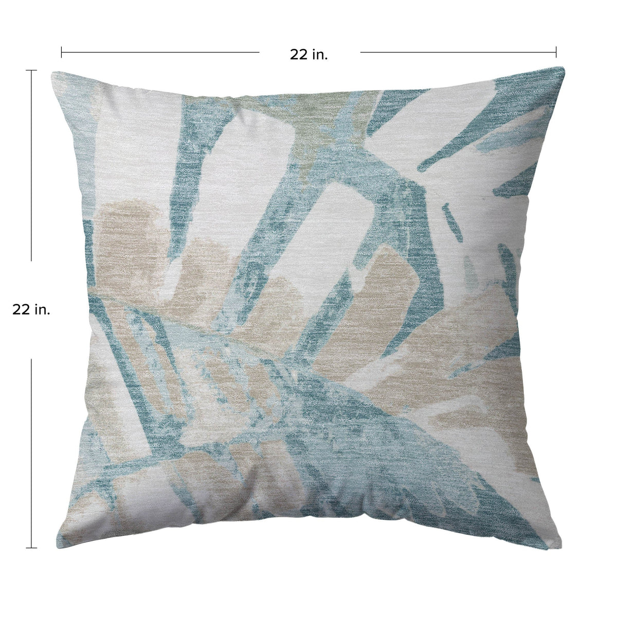 Aloha AH4 Teal Chenille Decorative Pillow
