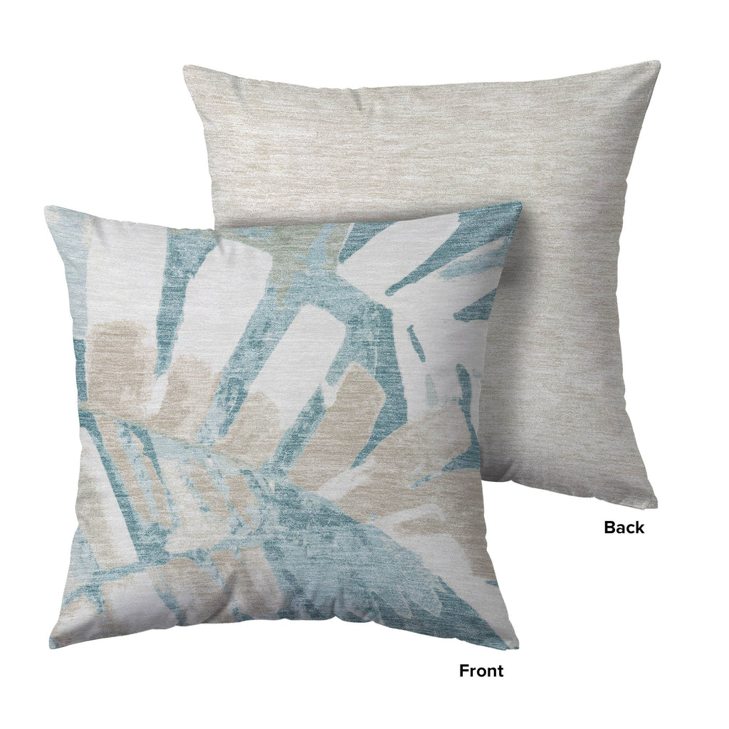 Aloha AH4 Teal Chenille Decorative Pillow