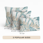 Aloha AH4 Teal Chenille Decorative Pillow