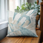 Aloha AH4 Teal Chenille Decorative Pillow