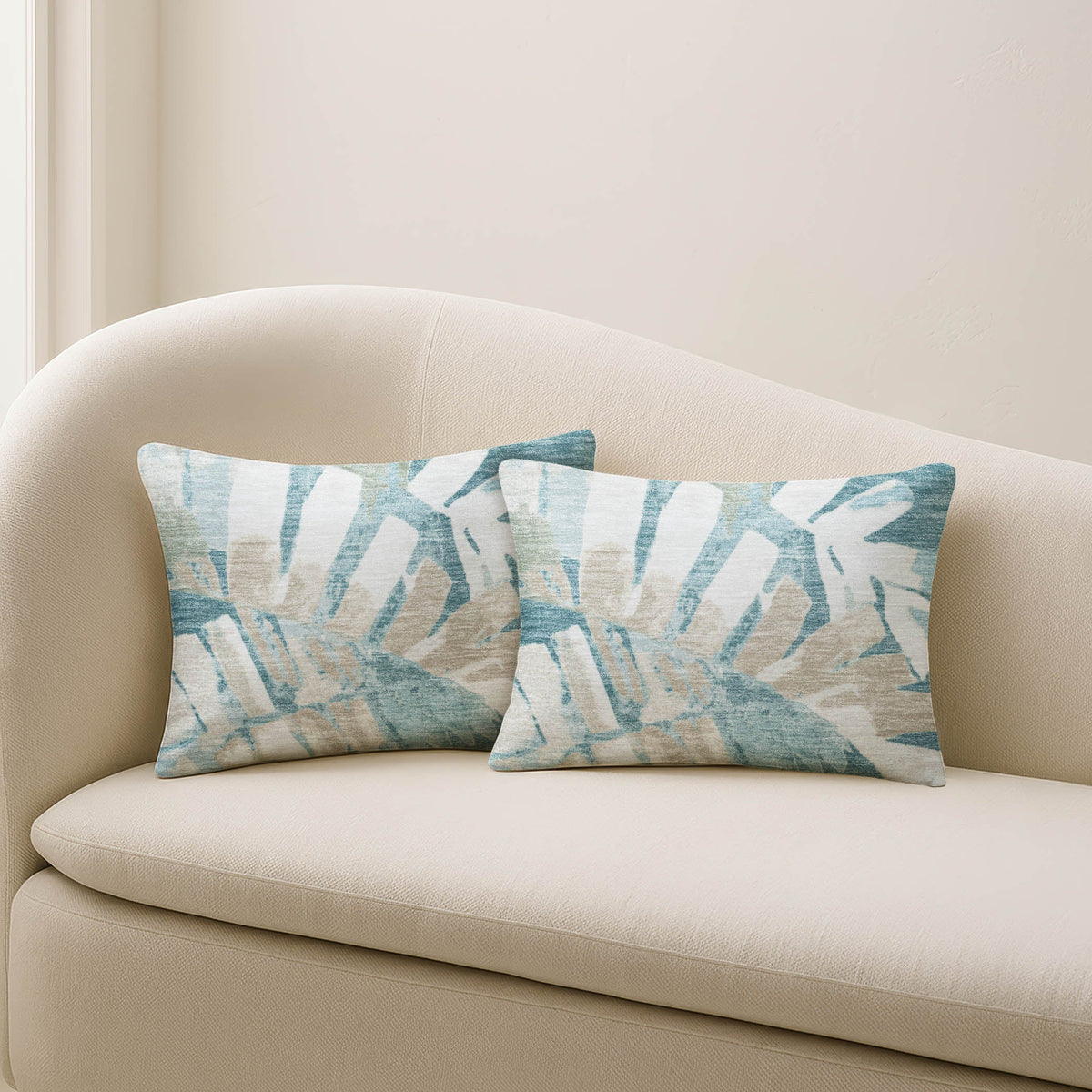 Aloha AH4 Teal Chenille Decorative Pillow