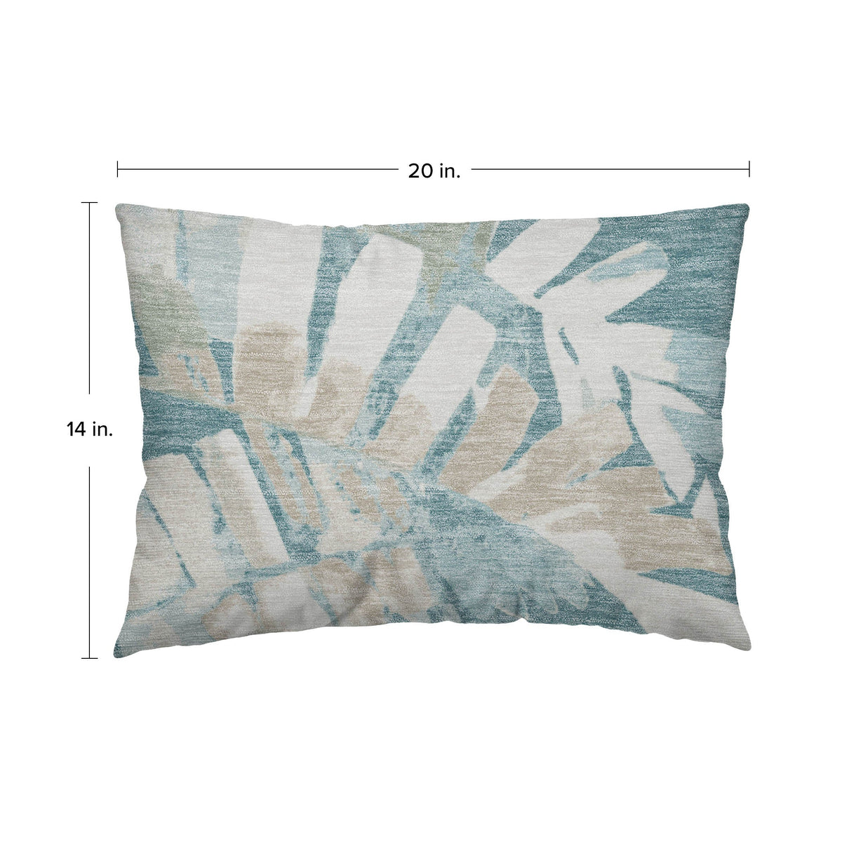 Aloha AH4 Teal Chenille Decorative Pillow