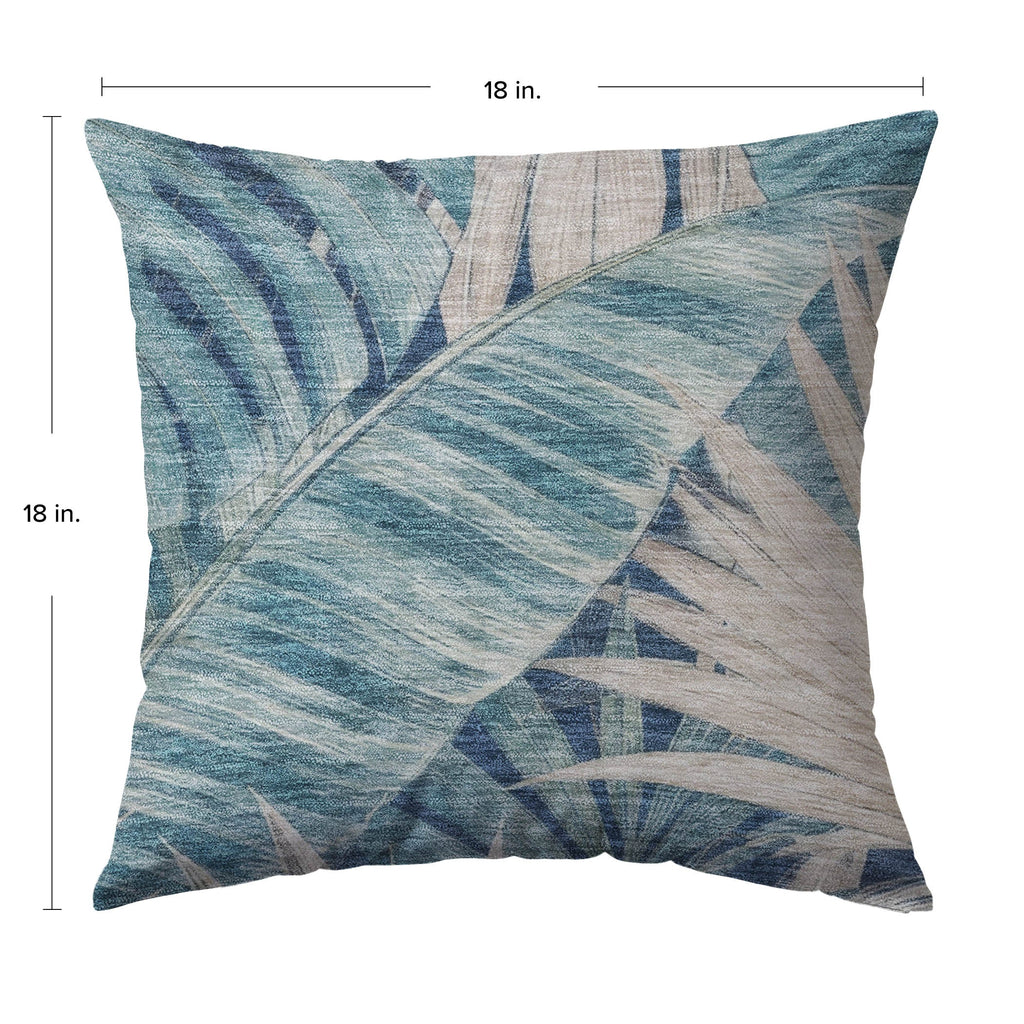Aloha AH5 Indigo Chenille Decorative Pillow