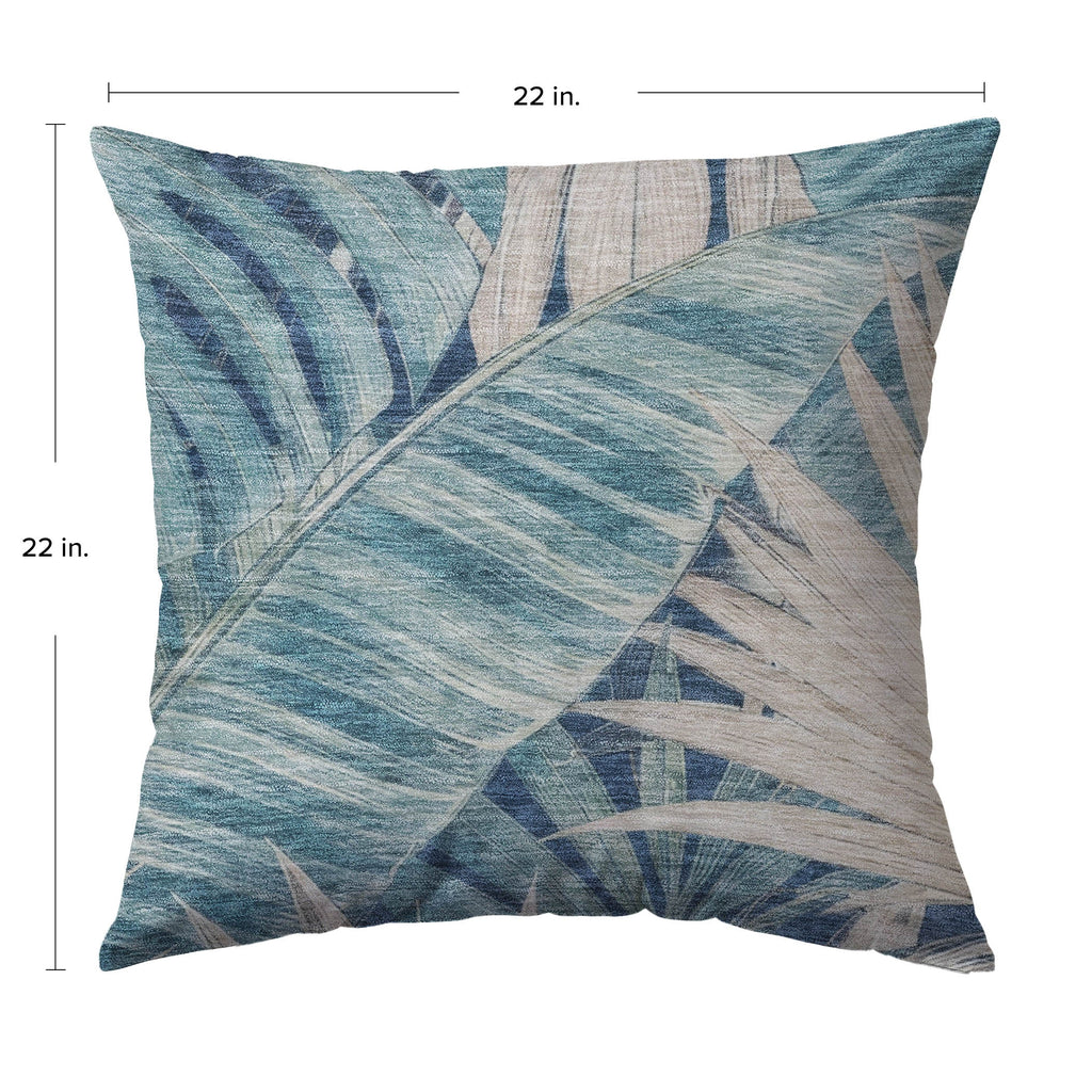 Aloha AH5 Indigo Chenille Decorative Pillow