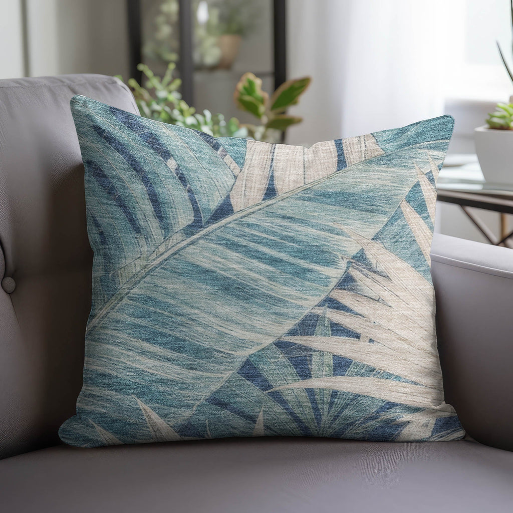 Aloha AH5 Indigo Chenille Decorative Pillow
