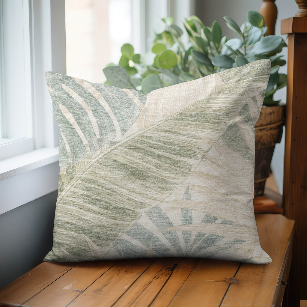 Aloha AH5 Ivory Chenille Decorative Pillow
