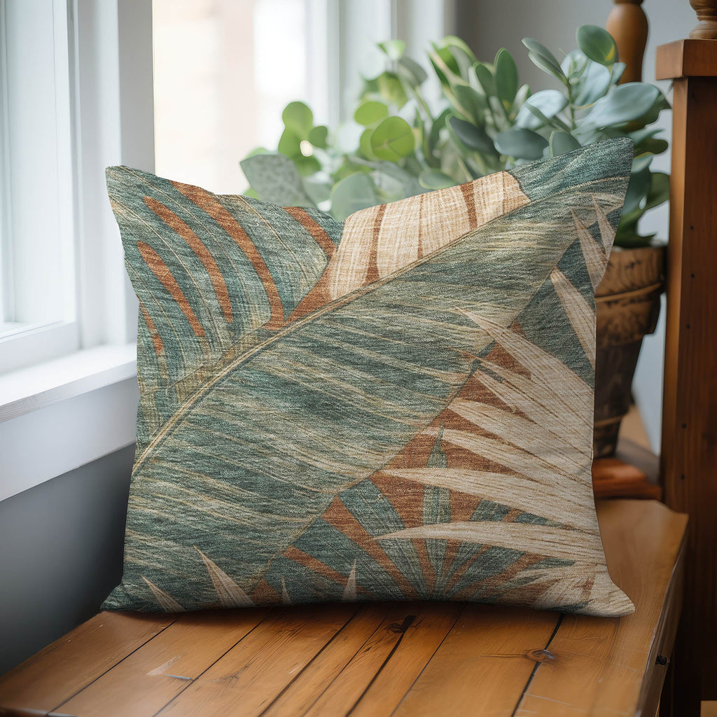 Aloha AH5 Terracotta Chenille Decorative Pillow