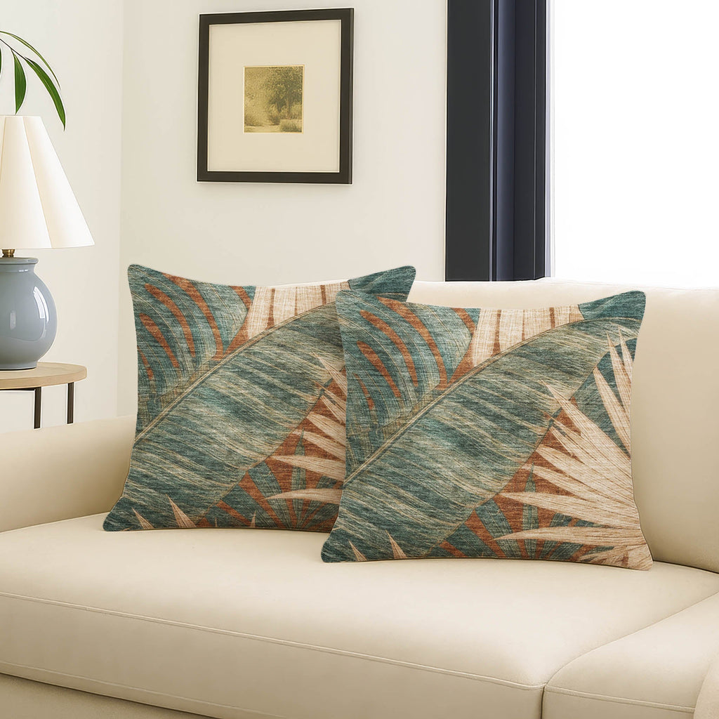 Aloha AH5 Terracotta Chenille Decorative Pillow