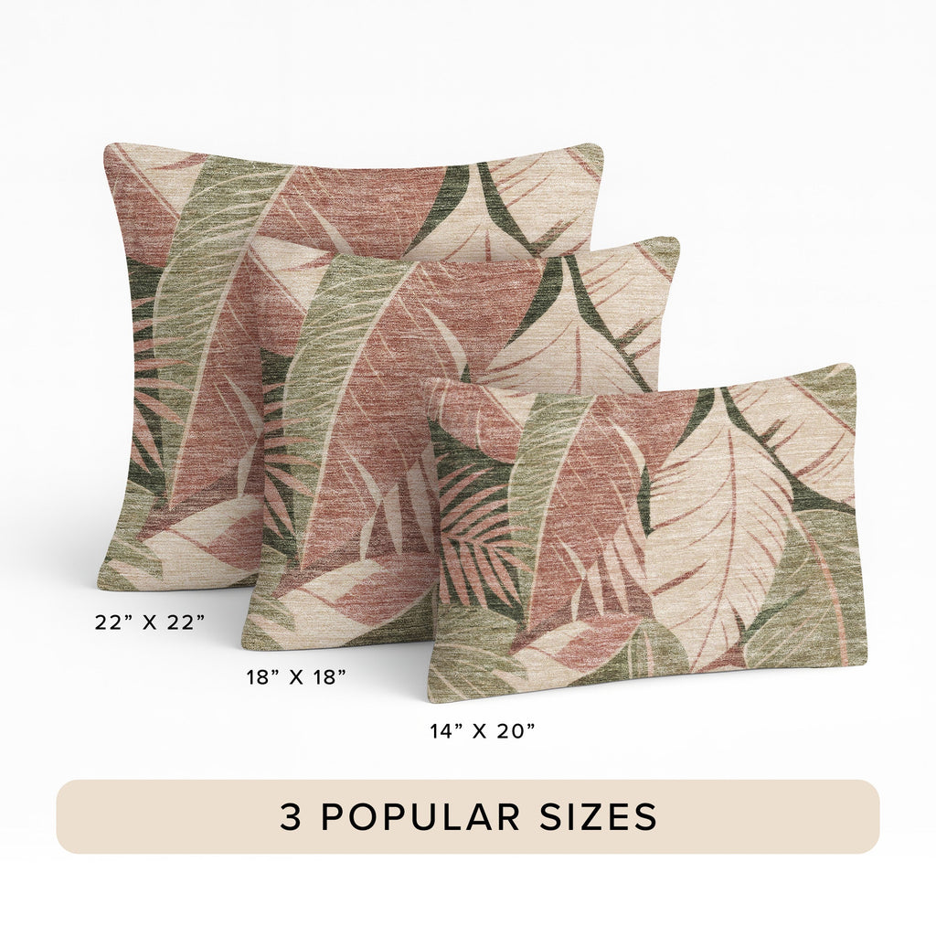Aloha AH6 Blush Chenille Decorative Pillow