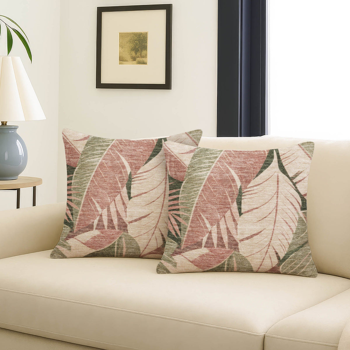 Aloha AH6 Blush Chenille Decorative Pillow