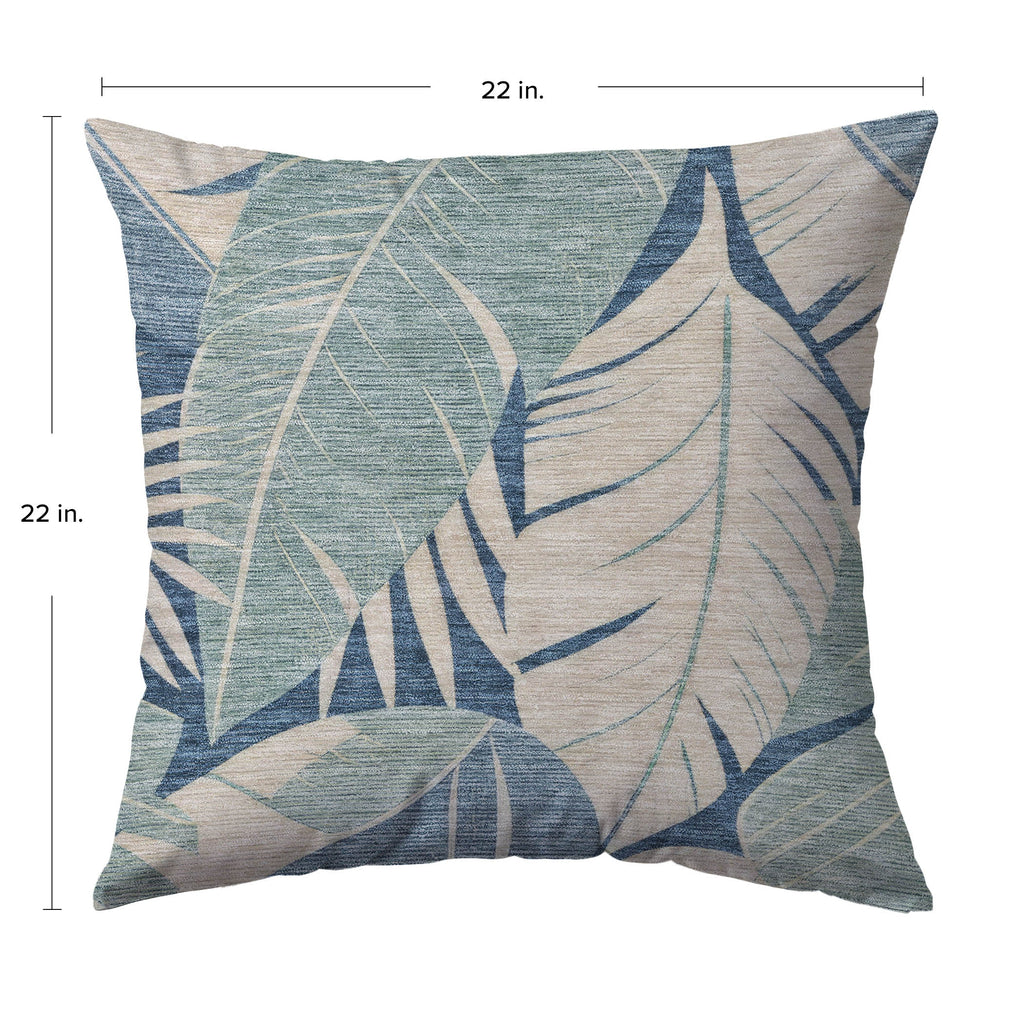 Aloha AH6 Indigo Chenille Decorative Pillow