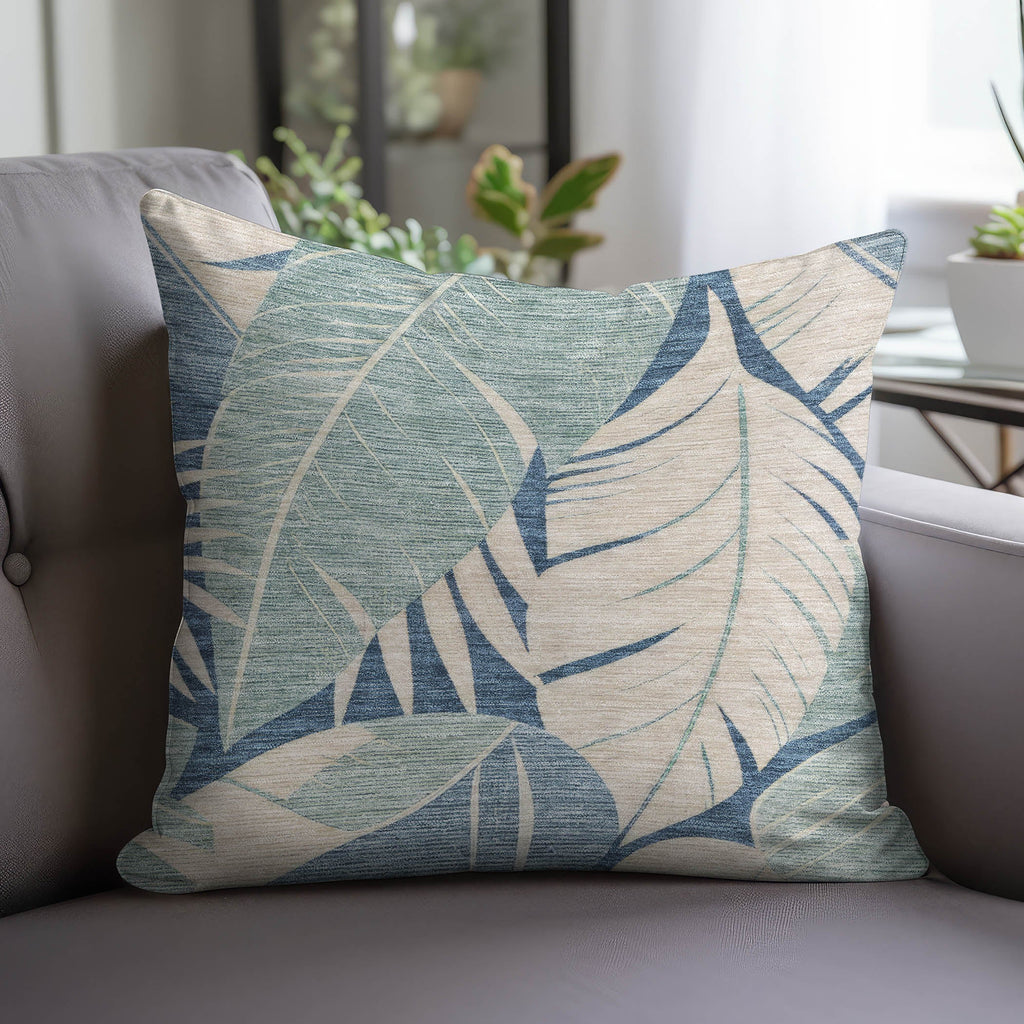 Aloha AH6 Indigo Chenille Decorative Pillow