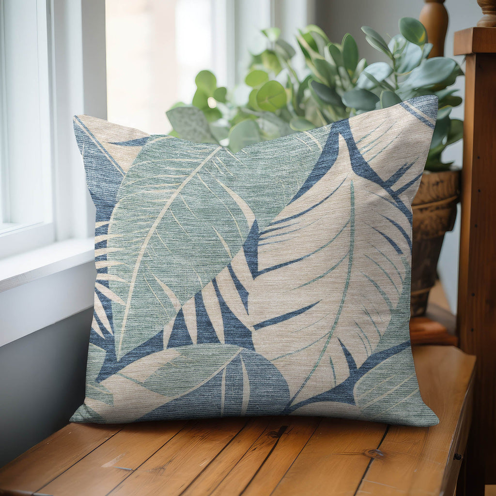 Aloha AH6 Indigo Chenille Decorative Pillow