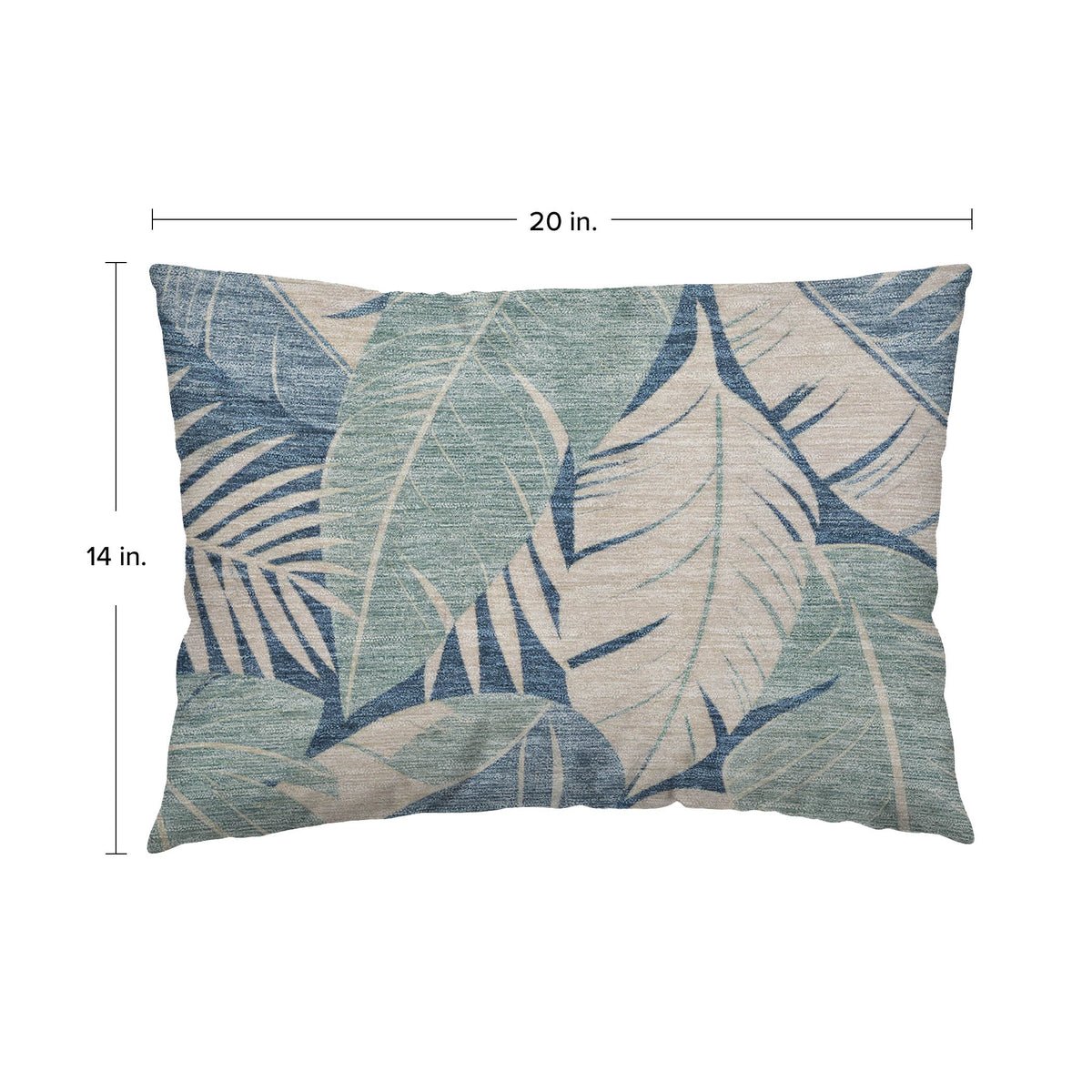 Aloha AH6 Indigo Chenille Decorative Pillow