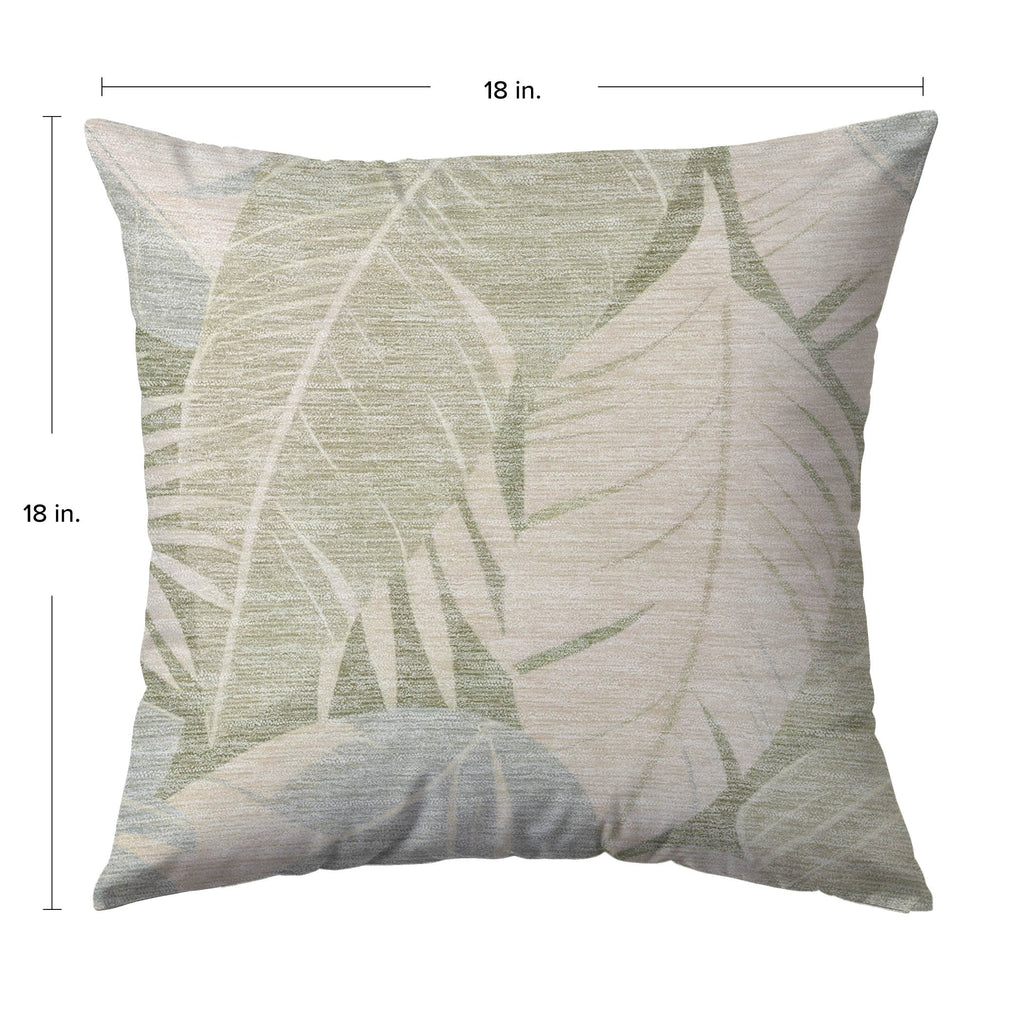 Aloha AH6 Ivory Chenille Decorative Pillow
