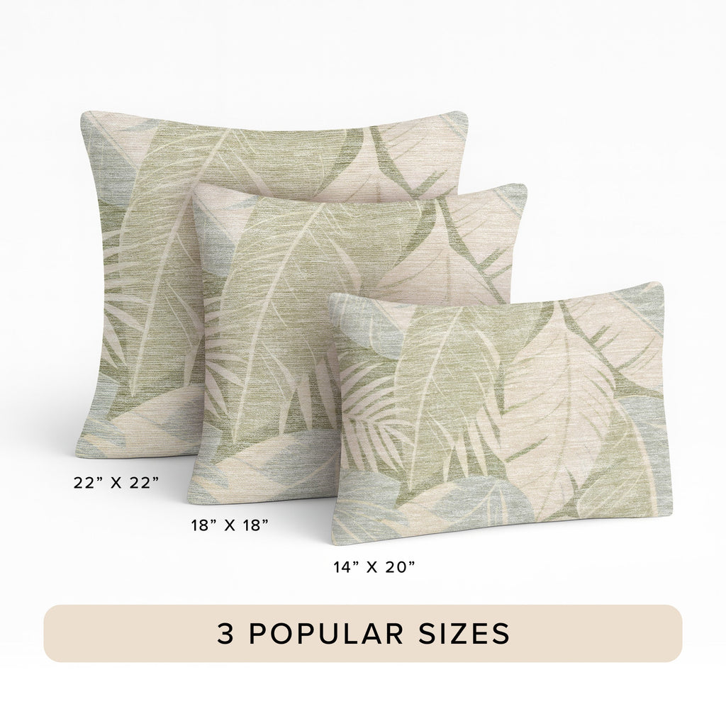 Aloha AH6 Ivory Chenille Decorative Pillow