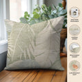 Aloha AH6 Ivory Chenille Decorative Pillow