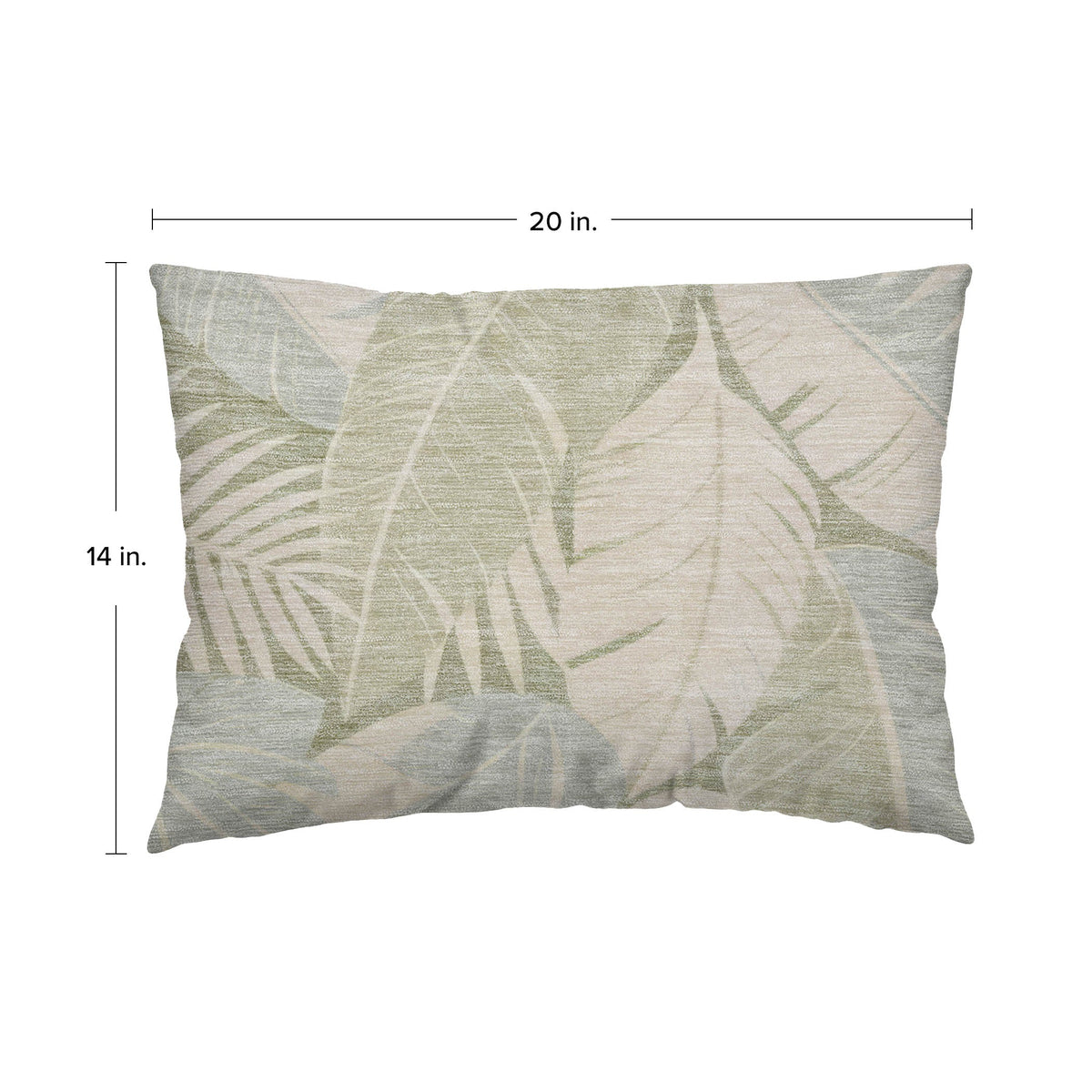 Aloha AH6 Ivory Chenille Decorative Pillow