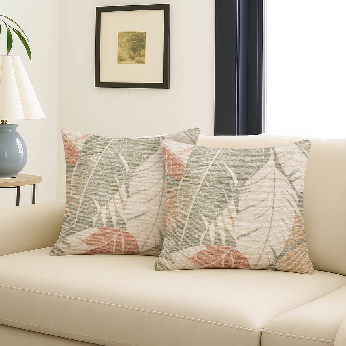 Aloha AH6 Sage Chenille Decorative Pillow