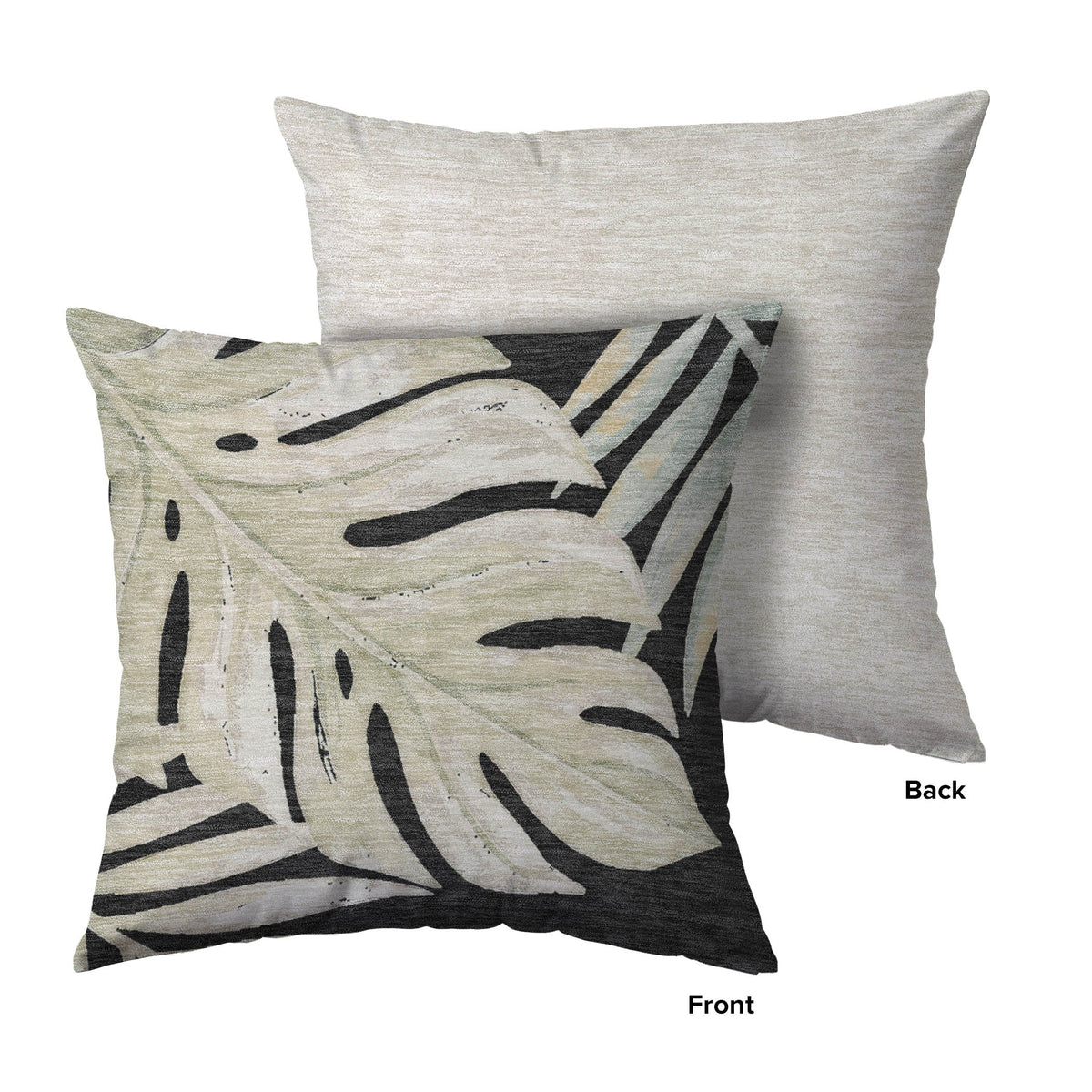 Aloha AH7 Black Chenille Decorative Pillow