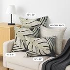 Aloha AH7 Black Chenille Decorative Pillow