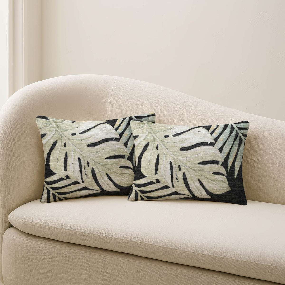 Aloha AH7 Black Chenille Decorative Pillow
