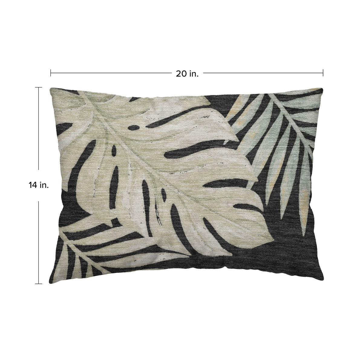 Aloha AH7 Black Chenille Decorative Pillow