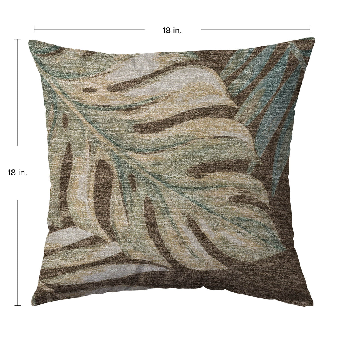 Aloha AH7 Chocolate Chenille Decorative Pillow