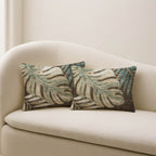 Aloha AH7 Chocolate Chenille Decorative Pillow