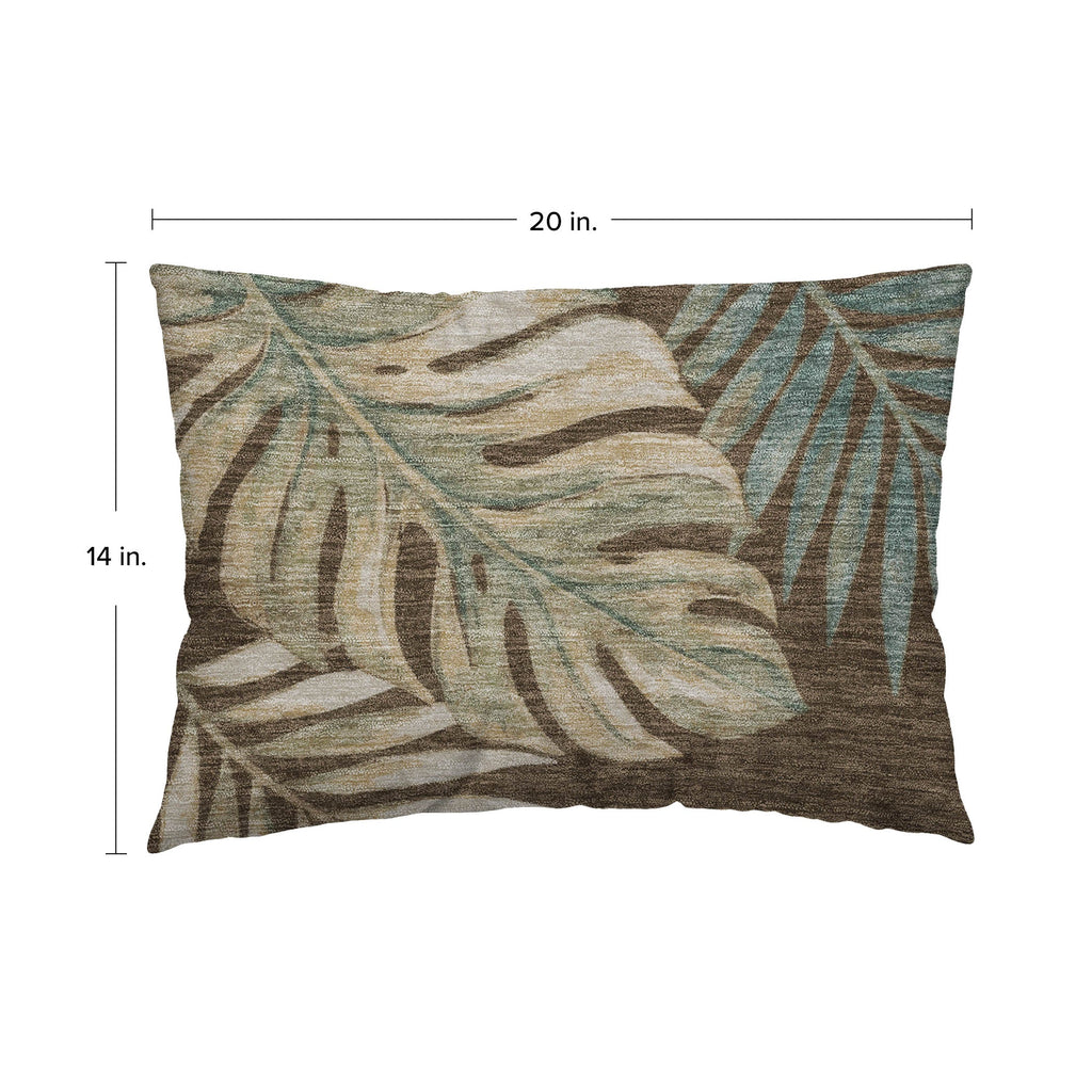 Aloha AH7 Chocolate Chenille Decorative Pillow