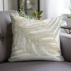 Aloha AH7 Ivory Chenille Decorative Pillow