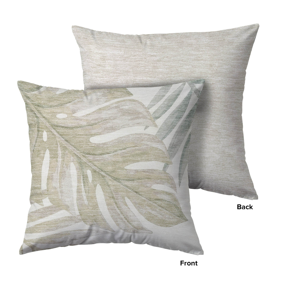 Aloha AH7 Ivory Chenille Decorative Pillow