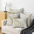 Aloha AH7 Ivory Chenille Decorative Pillow