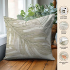 Aloha AH7 Ivory Chenille Decorative Pillow