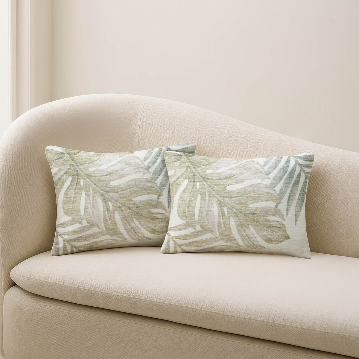 Aloha AH7 Ivory Chenille Decorative Pillow