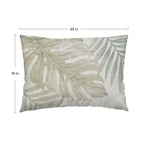 Aloha AH7 Ivory Chenille Decorative Pillow