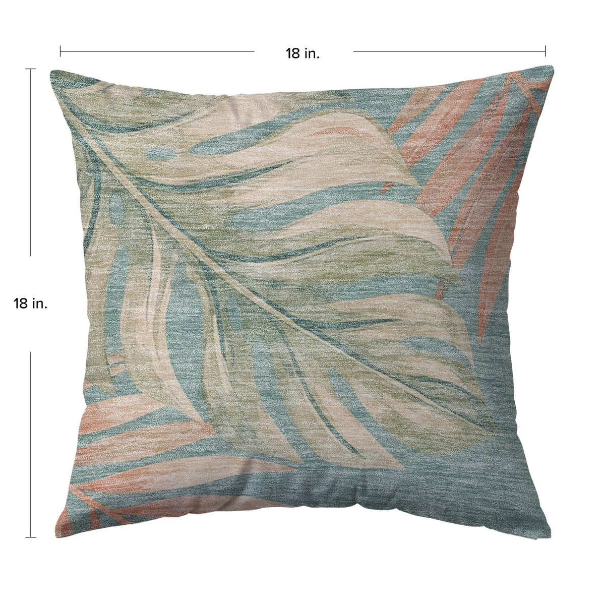 Aloha AH7 Teal Chenille Decorative Pillow