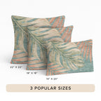 Aloha AH7 Teal Chenille Decorative Pillow
