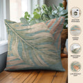 Aloha AH7 Teal Chenille Decorative Pillow