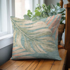 Aloha AH7 Teal Chenille Decorative Pillow