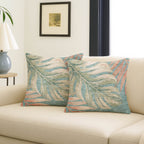 Aloha AH7 Teal Chenille Decorative Pillow