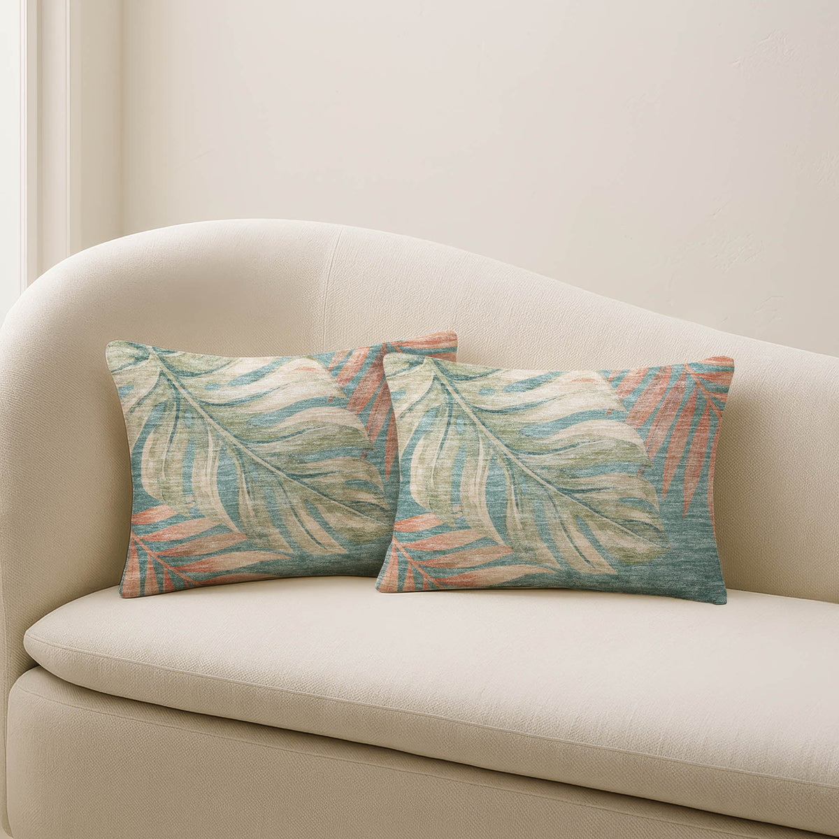Aloha AH7 Teal Chenille Decorative Pillow