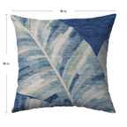 Aloha AH8 Blue Chenille Decorative Pillow