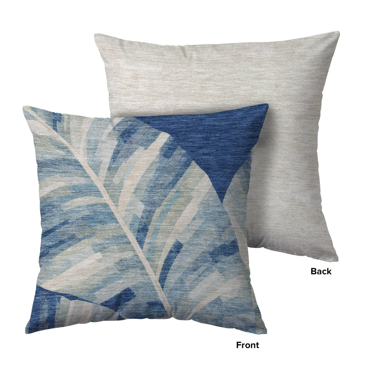 Aloha AH8 Blue Chenille Decorative Pillow