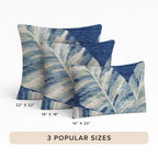 Aloha AH8 Blue Chenille Decorative Pillow