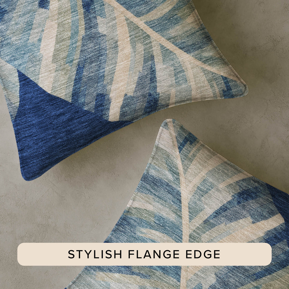 Aloha AH8 Blue Chenille Decorative Pillow