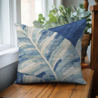 Aloha AH8 Blue Chenille Decorative Pillow